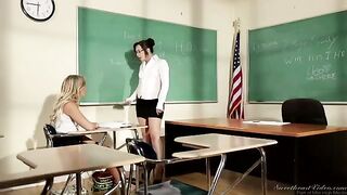 The teacher seduced her student in a steamy encounter