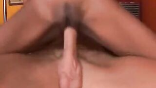 Skinny black teen gets her pussy railed by a white BBC