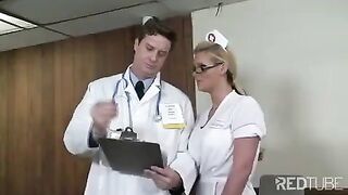 A doctor fucks his nurse in the workplace. Another one professional scandal