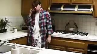 A real incest - his brother in her pussy planted