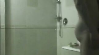 Drunk Russian babe gets banged in the bath tub