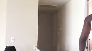 A black man’s hard cock fucks the white ass of a beautiful teen in the couch