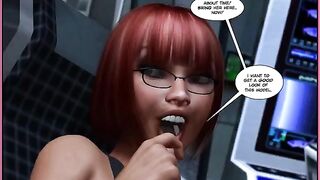 Monsters fuck in a comic inspired by Minecraft porn