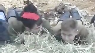 Brought the heifer to the barn and fucked her in the hay, rough ride