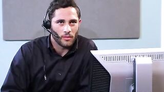 A hot chick is fucking with her employee on the table in the office