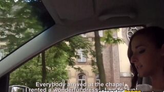 A newlyweds' day began with a blowjob and sex in the car