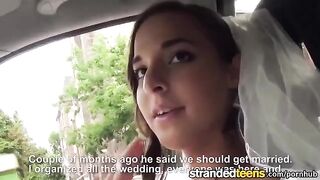 A newlyweds' day began with a blowjob and sex in the car