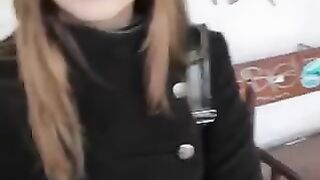 Babe was taken to the side at the bus stop and things got steamy