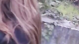 Babe was taken to the side at the bus stop and things got steamy