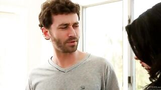 Sexy brunette Veronika Avluv gets her pussy railed by two cocks in intense DP action