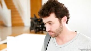 Sexy brunette Veronika Avluv gets her pussy railed by two cocks in intense DP action