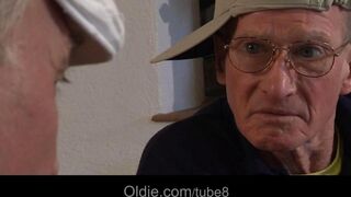 Two mature people fucked by young girlfriends in an intense anal session