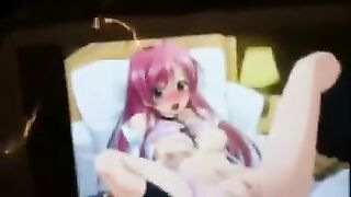 Hentai was very fond of and jerked off on them, in a steamy session
