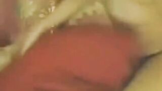 An Asian girl showed her holes in front of the webcam