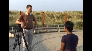 An Indian girl has sex with two guys in an intense threesome scene