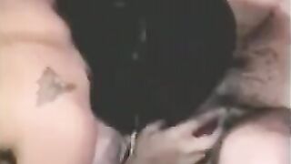 The guy is having his way with a sex toy, while another plays with his cock