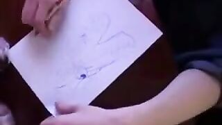 Instead of lessons, the guy had sex with his mother in pantyhose