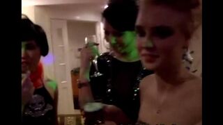 An orgy gets wild at a party with youthful passion