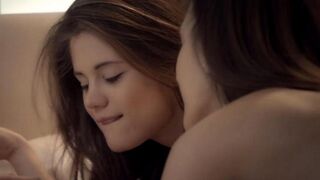 Lesbians are having fun and licking each other’s sweet pussies on the bed