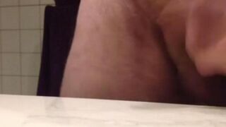 Fingered cunt with hot cum shot on the table