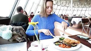 The girl is very bored and craves some action, any action