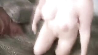 The guy shaved his pubic hair so that it was convenient to make a blowjob