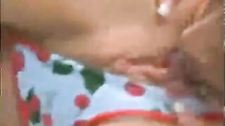 A mature beauty has a hard lesbian sex with her nice boobs