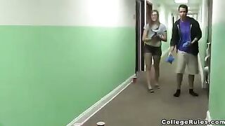 A group of young libertines got closed in the room