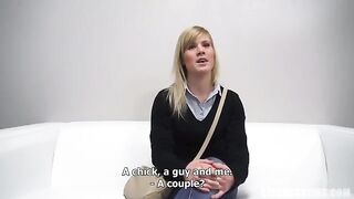A young porn actress from the Czech Republic demonstrates her skills