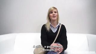 A young porn actress from the Czech Republic demonstrates her skills