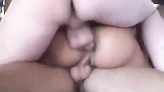 Fella loves to fuck girls at the same time very much