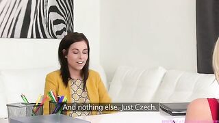 Tracy Lindsay has a hot lesbian sex with a casting agent in an intense scene