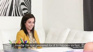 Tracy Lindsay has a hot lesbian sex with a casting agent in an intense scene