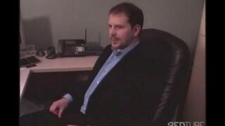 The sexy blonde girl is alone, so she visits a sex agency