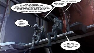 Adult comic book with a storyline that unfolds like a porn movie
