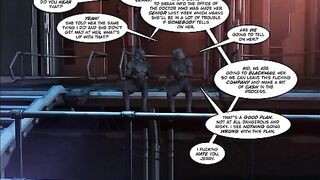 Adult comic book with a storyline that unfolds like a porn movie