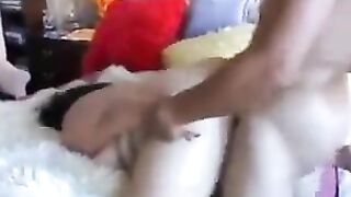 Man fucks thick BBW with juicy ass and big tits in bedroom
