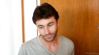 The guy went to visit his neighbor and they had sex