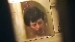 A drunken mother was fucked by a soldier in the bath, as she indulged in some personal pleasure