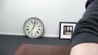 A cancer girl came to porn casting for the first time