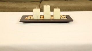 The masseur fucked the client under the table with his hand