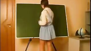 An old teacher seduced and fucked a naive student