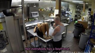 The girl worked hard and wanted to relax, so she found a partner