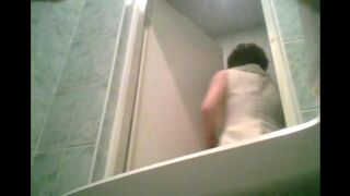 A hidden camera in the toilet caught a graduate peeing