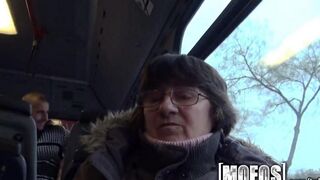 A girl was fucked right in the ass on the bus