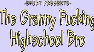 He managed to get his dick in granny’s crotch