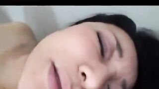 Asian mature dude fingered his hairy hole and got fucked