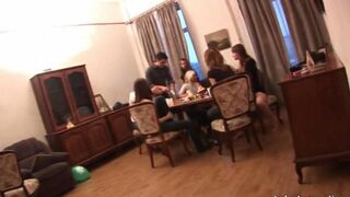 Two Russian students arranged a gangbang at the party