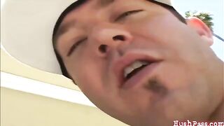 A girl is being fucked in front of her husband in HD