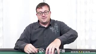 He lost to his girlfriend in cards and had to pay with his pants